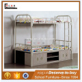 Metal Kids Mini Low Bunk Bed With Cabinets And Shoe Rack